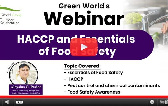 HACCP & Essentials of Food Safety – Introduction