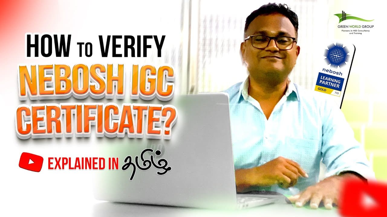 How to Verify NEBOSH IGC Certificate?